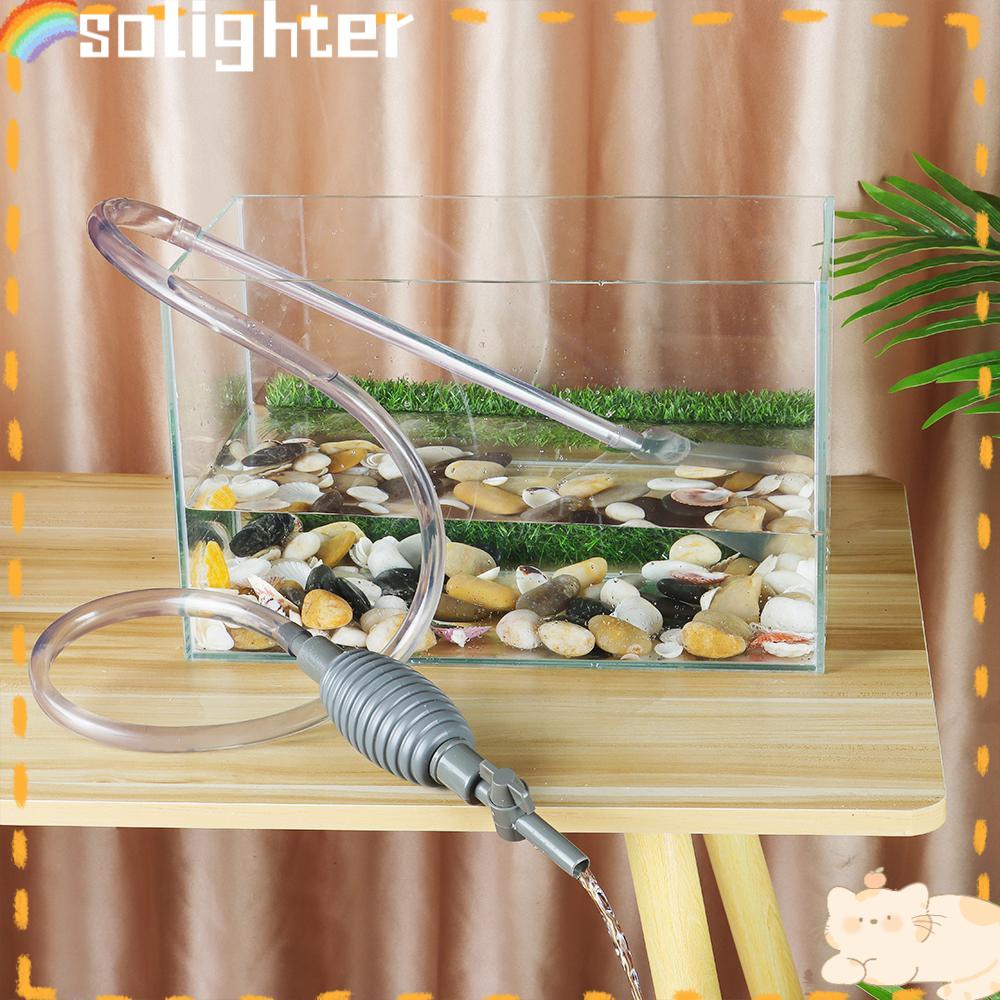 Solighter Fish Tank Water Changer Portable Pembersih Aksesoris Handheld Water Changer Pump