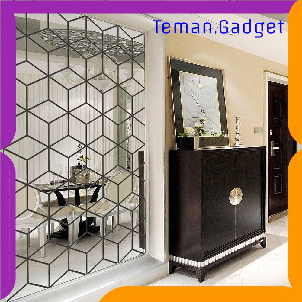 TG -  ART SOLEDI Sticker Dekorasi Dinding 3D Cubic Mirror Acrylic 15 PCS Size S - SL15