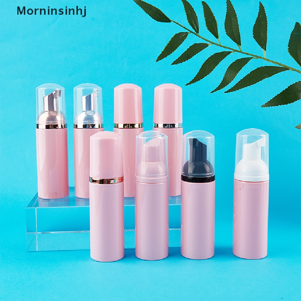 Mornin 50ml Pink Botol Pump Busa Plastik Kosong Pembersih Bulu Mata Wajah Botol Kosmetik id