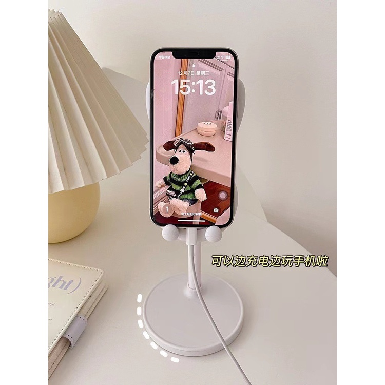 Kartun Telinga Kelinci Dudukan Ponsel Desktop Lazy Person Holder Tinggi Dapat Disesuaikan Teleskopik Holder Portable Handphone Aksara Jawa: Tablet Universal Holder