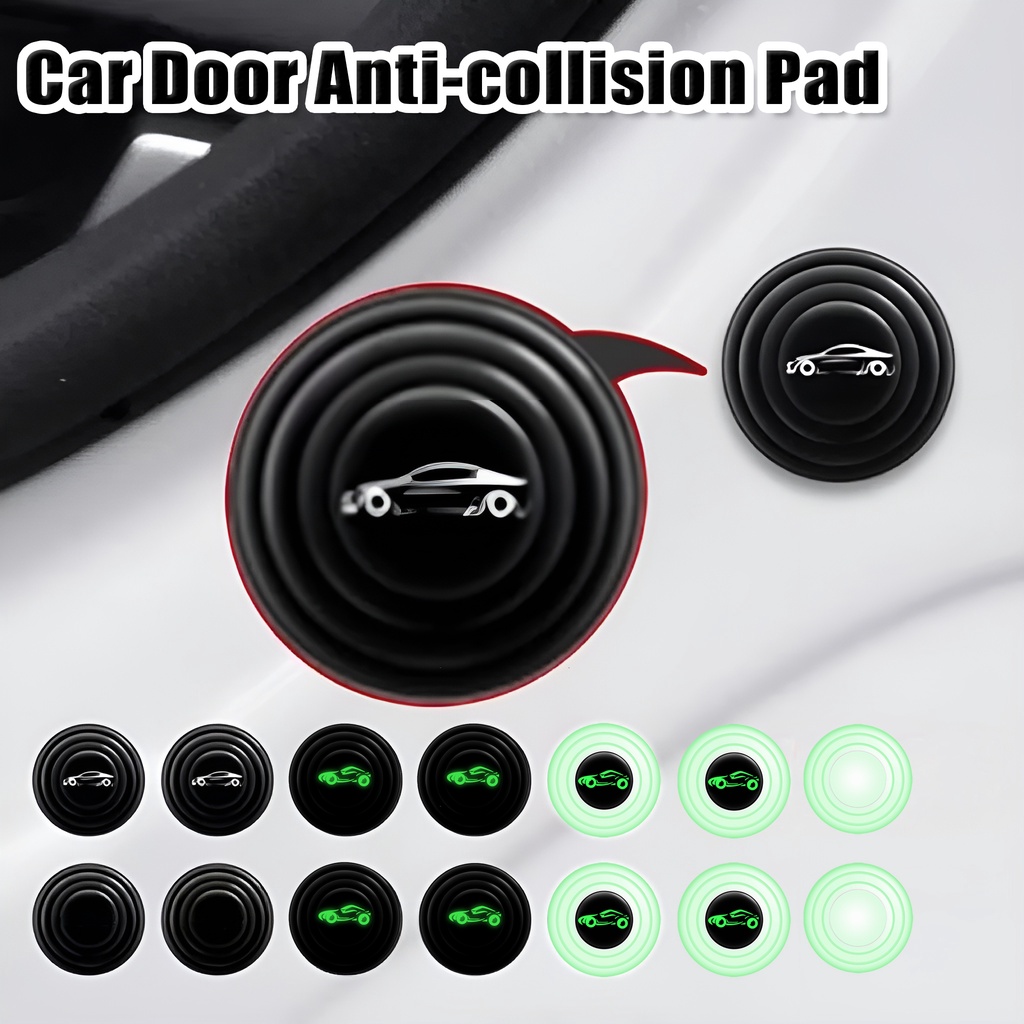 10pcs Penebalan Perekat Diri Otomotif Boot Pintu Perlindungan Buffer Stiker Silikon Shockproof Pad Universal Anti-Tabrakan Bantal Portabel Isolasi Suara Silicone Pad