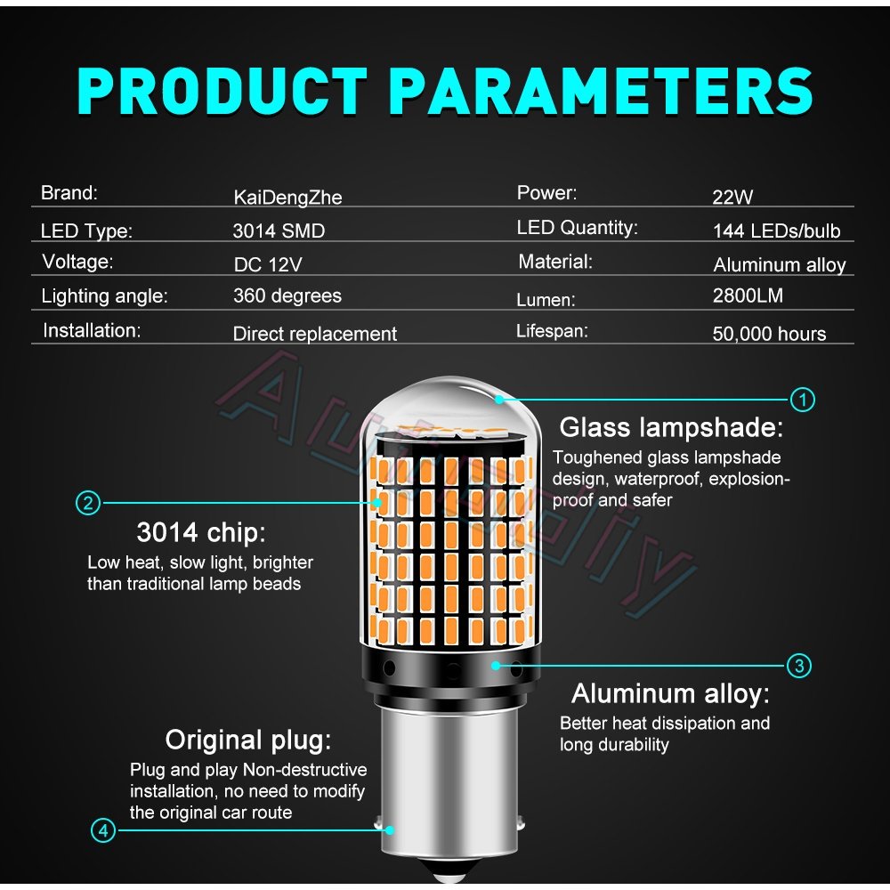 1pcs Bohlam LED T10 W5W T15 W16W T20 7440 7443 1156 1157 PY21W P21W BA15S BAU15S canbus Lampu Rem Sein LED Lampu Mundur Lampu Parkir