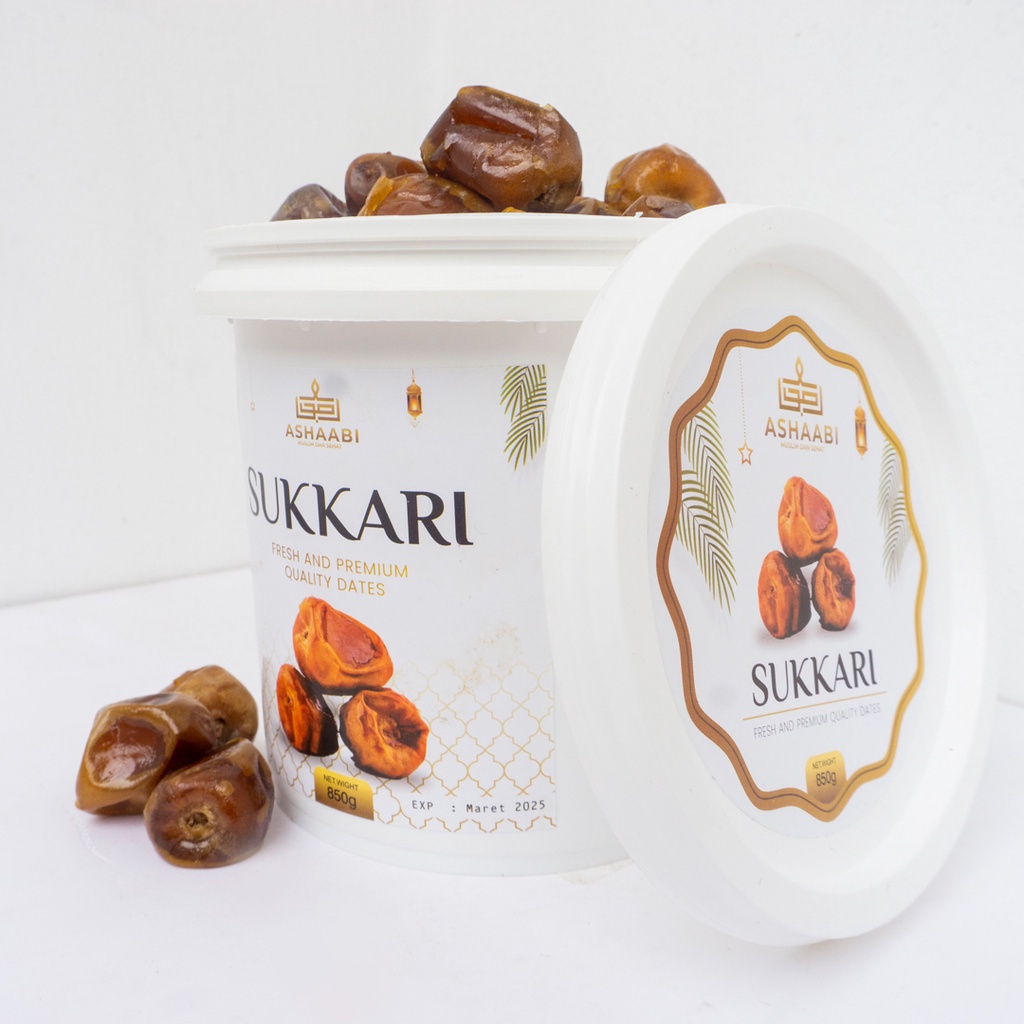 Kurma Sukari Ember Al Qosim Premium Grade A Kurma Basah Sukari