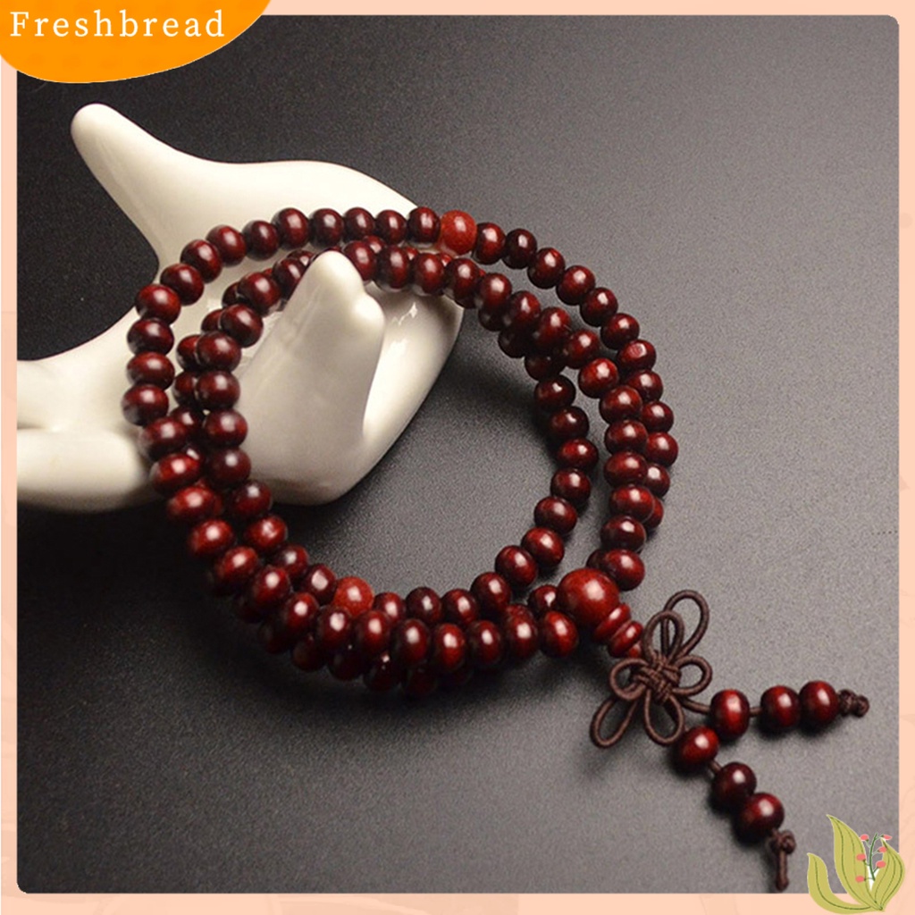 &lt; Freshbread &gt; Gelang Multilayer Perhiasan Hadiah Kayu Fashion Wooden Beads Gelang Kalung Untuk Kekasih