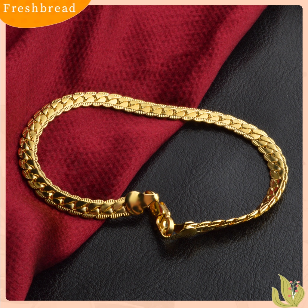 &lt; Freshbread &gt; Unisex Link Gelang Jepang Korea Style Perhiasan Indah Halus Fashion Penampilan Gelang Rantai Untuk Pacaran