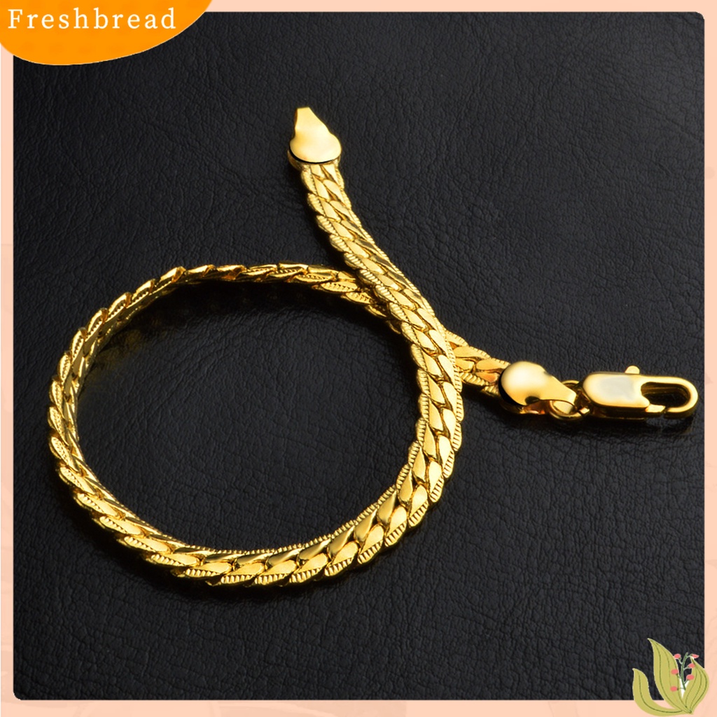 &lt; Freshbread &gt; Unisex Link Gelang Jepang Korea Style Perhiasan Indah Halus Fashion Penampilan Gelang Rantai Untuk Pacaran