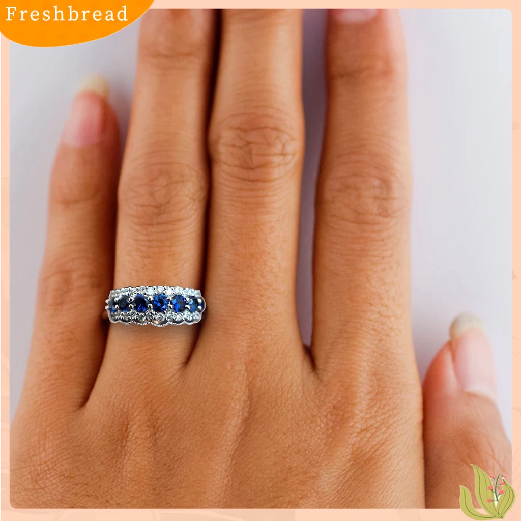 &lt; Freshbread &gt; Cincin Tunangan Kekerasan Tinggi Tahan Korosi Paduan Modis Wanita Cincin Perhiasan Hadiah Untuk Perempuan