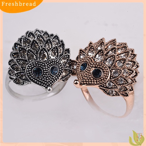 &lt; Freshbread &gt; Perhiasan Ulang Tahun Pesta Pernikahan Wanita Vintage Bohemian Style Cincin Landak