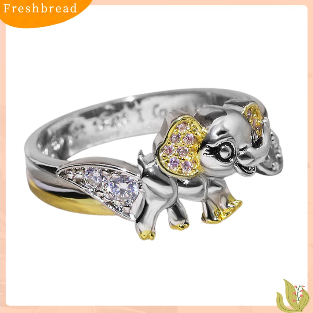 &lt; Freshbread &gt; Cincin Eye-Catching Cantik Mewah Stackable Animal Wedding Finger Rings Untuk Hadiah