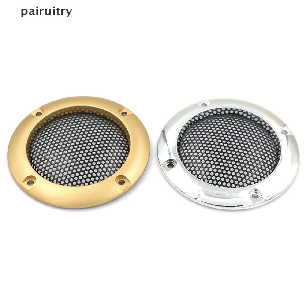 Prt 2pcs cover speaker Audio 2inci Lingkaran Hias metal mesh grille PRT