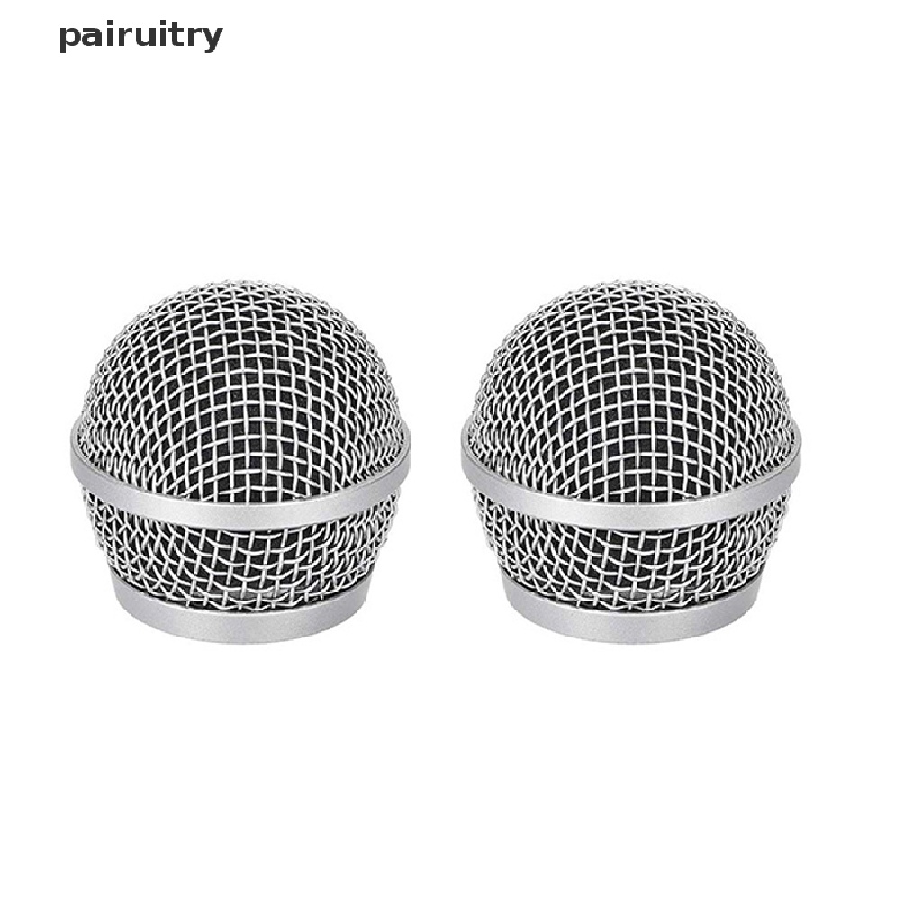 Prt Microphone Grill Head Microphone Grille Ball Head Cover Parts Aksesori Pengganti Logam Microphone Mesh Head DIY Parts Aksesori Untuk Shure beta58a PRT