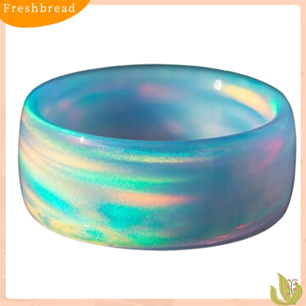 &lt; Freshbread &gt; Cincin Wanita Warna-Warni Resin Akrilik Eye-catching Romantic Sky Women Circlet Untuk Club