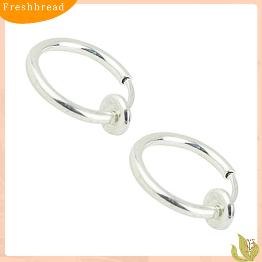 &lt; Freshbread &gt; 1Pc Anting Simple No Deformance Unisex Hidung Telinga Bibir Tindik Hoop Ring Untuk Club Pesta