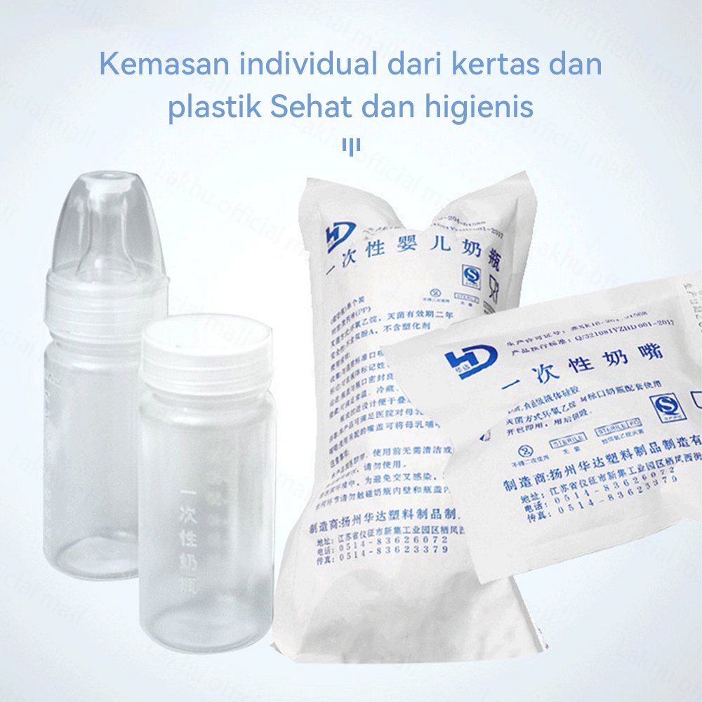 Lakhu Botol susu bayi steril sekali pakai Steribottle BPA free