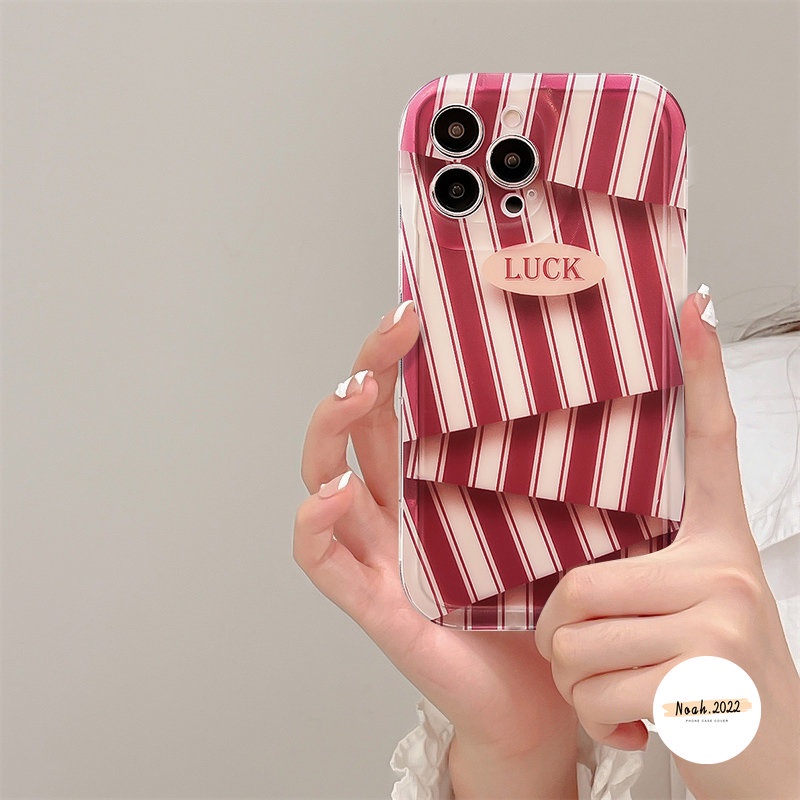 IPHONE Art Stripe Berlian Pola Tidak Teratur Soft Tpu Case Kompatibel Untuk Iphone13 11 14 12 Pro Max 7Plus XR 86s 7 6 Plus XS X Max SE 2020 Pasangan Shockproof Airbag Phone Cover