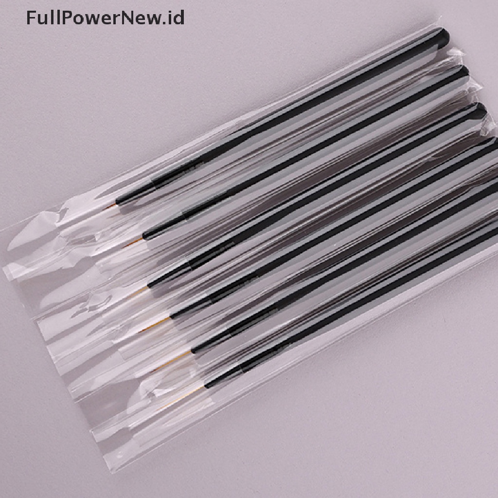 Power 1PC Kuas Liner Nail Art Paing Pen Pola Gagang Hitam Manicure Tools ID