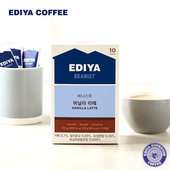 

Ediya Beanist Vanilla Latte 10 Stick X 15gr 150gr