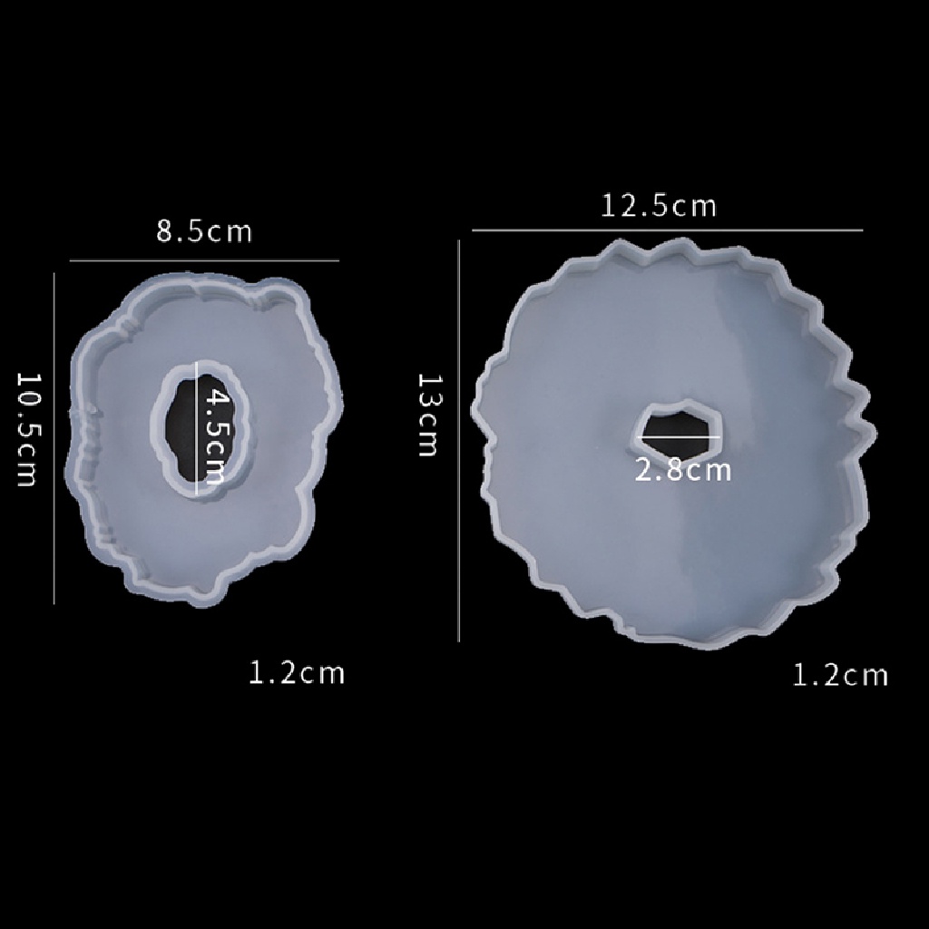 Deid Wave Coaster Swing Table Cetakan Silikon Epoxy Resin DIY Membuat Kerajinan Tatakan Gelas Martijn