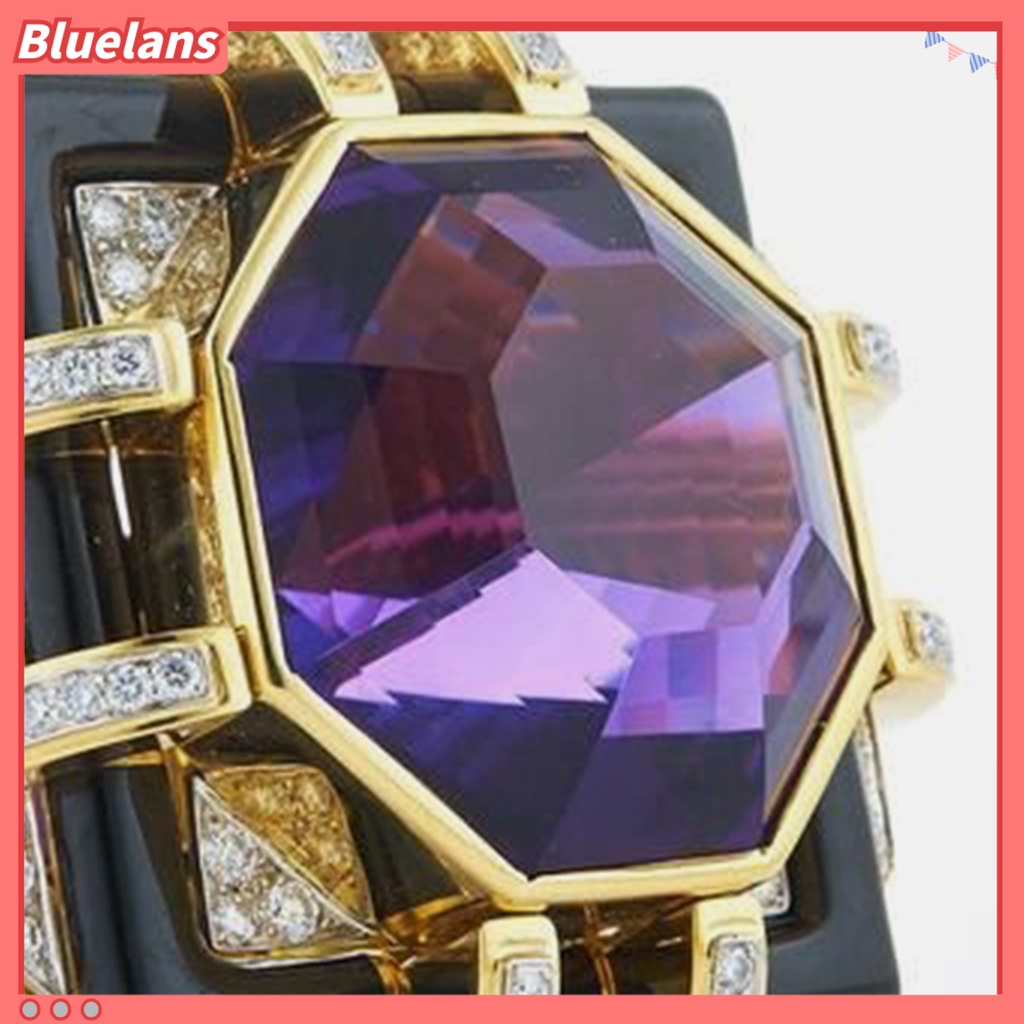 {In Stock} Cincin Wanita Elegan Multi Ukuran Hias Jari Kristal Imitasi Cincin Untuk Pakaian Sehari-Hari