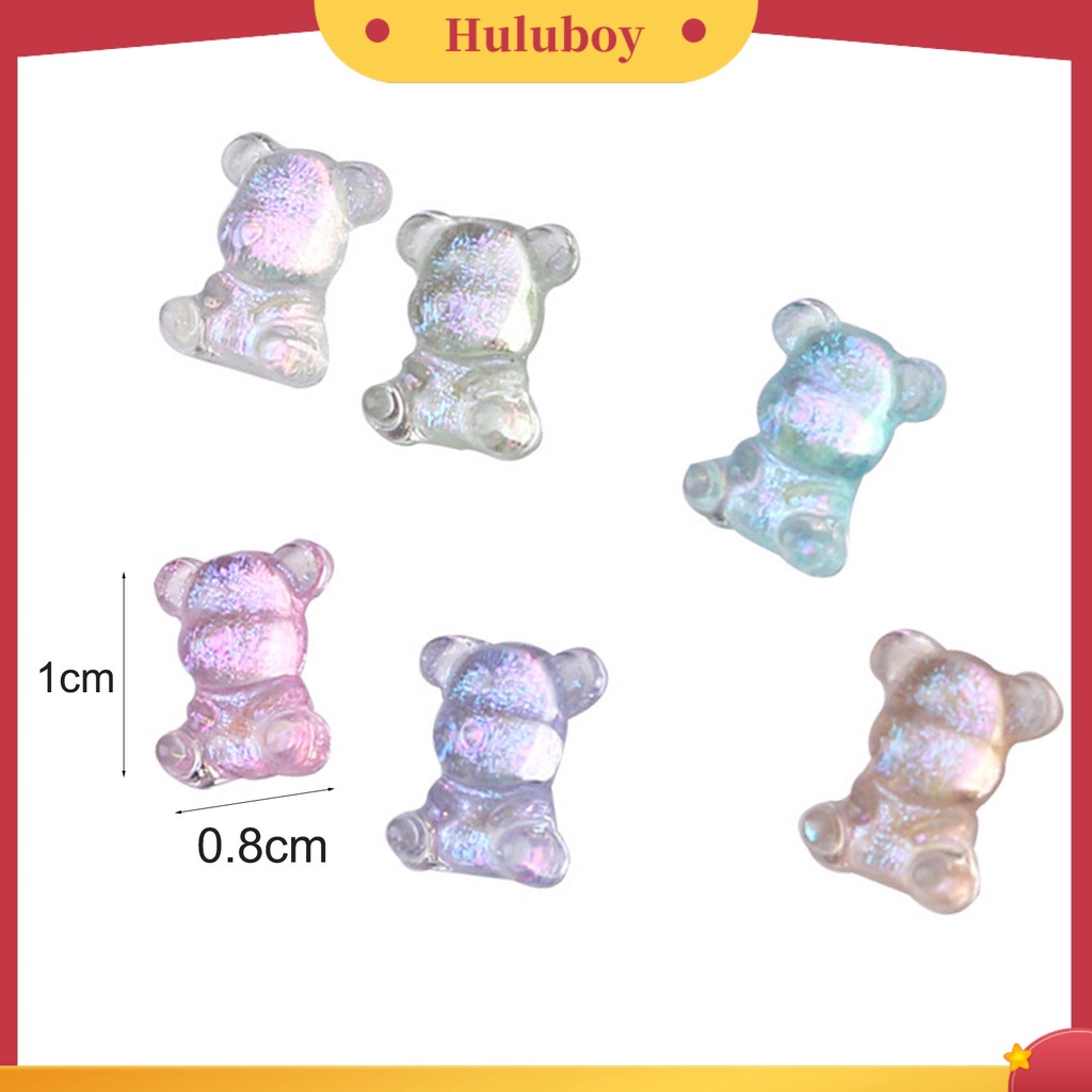 {In Stock} 50Pcs/Set Ornamen Kuku Efek Mengkilap Penembus Es Tembus Fashion Polish UV Gel Manicure Aksesoris Untuk Perempuan