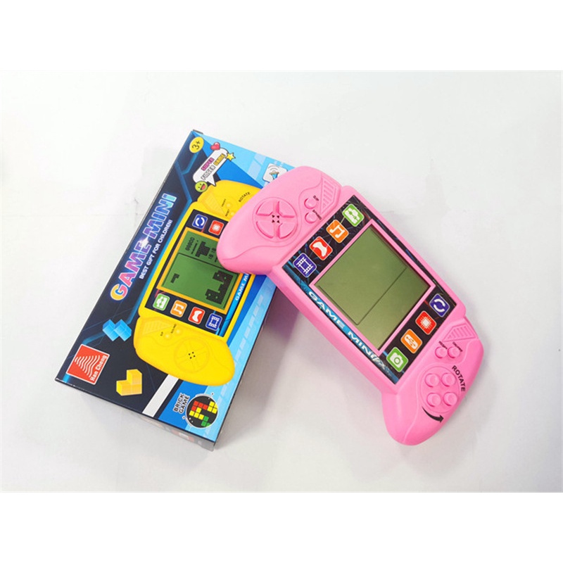 HANDHELD Mini GAMEBOY 3.5 INCI MAINAN ANAK BRICK GAME TETRIS GAME GAMEBOT BALOK JADUL WARNA