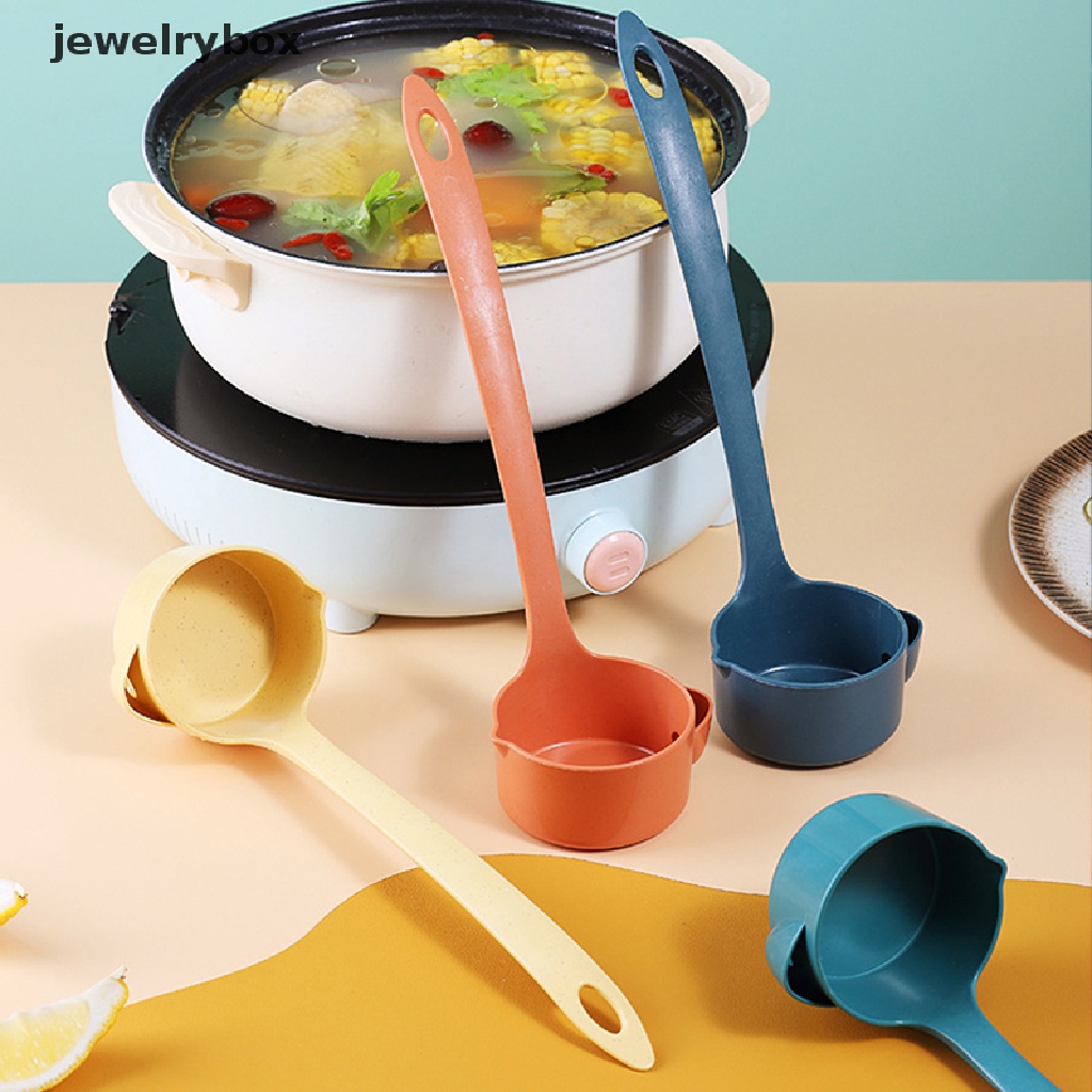 [jewelrybox] Handle Soup Spoon Sendok Pemisah Minyak Sup Colander Spoon Filter Grease Spoon Butik