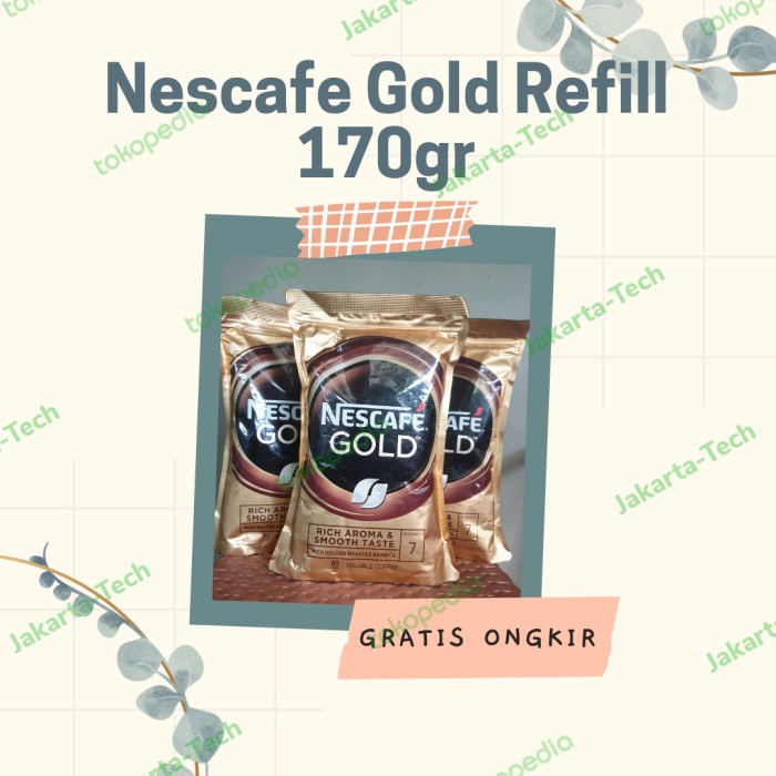 

[Ready Stock-Terjangkau] Refill Nescafe Gold Soluble Coffee 170gr Import Made in Korea