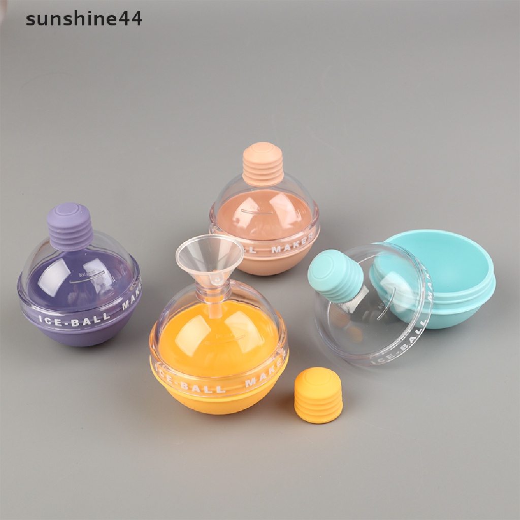 Sunshine Food Grade Silicone Ice Cube Tray Cetakan Es Batu Bulat Alat Dapur Ice Ball Mold ID