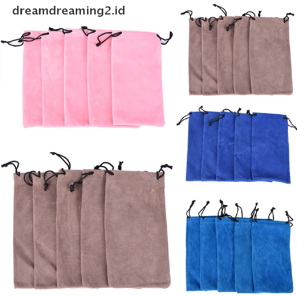 (hot) 10pcs Soft Glasses Case Storage Pouch Bag Kacamata Sunglasses Cloth Pouch Bag//