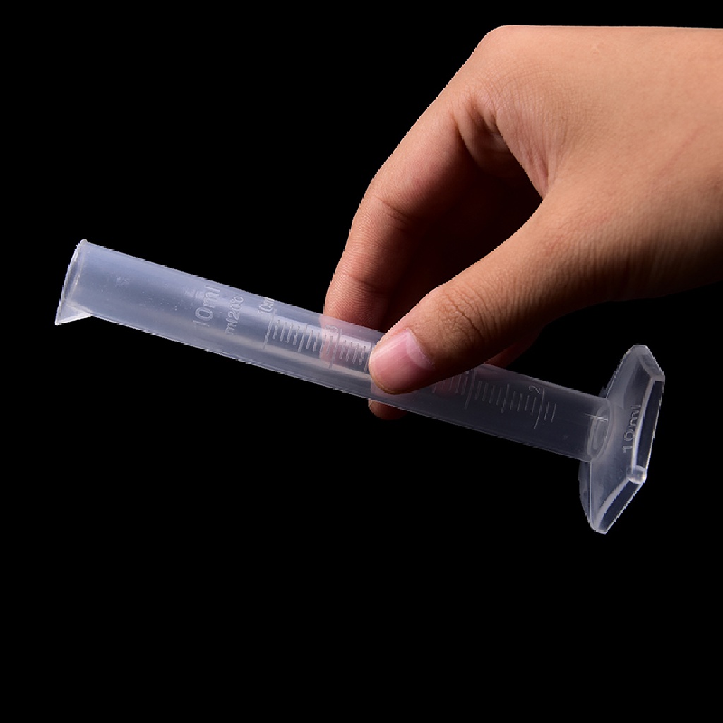 (hot) 10/25/50/100/250ml Silinder Ukur Plastik Test Laboratorium Tabung Lulus//