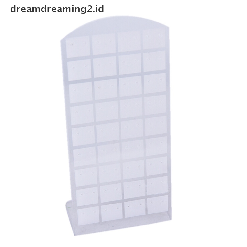 (hot) 24 /48/72Lubang Tempat Organizer Perhiasan Stand Plastik Anting Display Show Case//