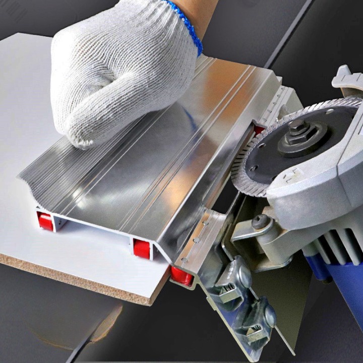 Adapter dudukan miter 45 derajat untuk mesin potong keramik / alat siku marmer granit adu manis / tile cutter miter jig stand