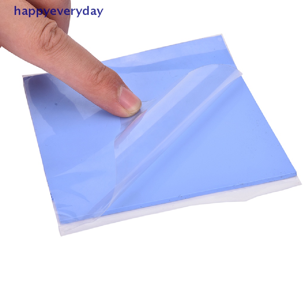 [happy] Biru GPU CPU Heatsink Pendingin Thermal Conductive Silicone Pad 100mmx100mmx2mm [ID]