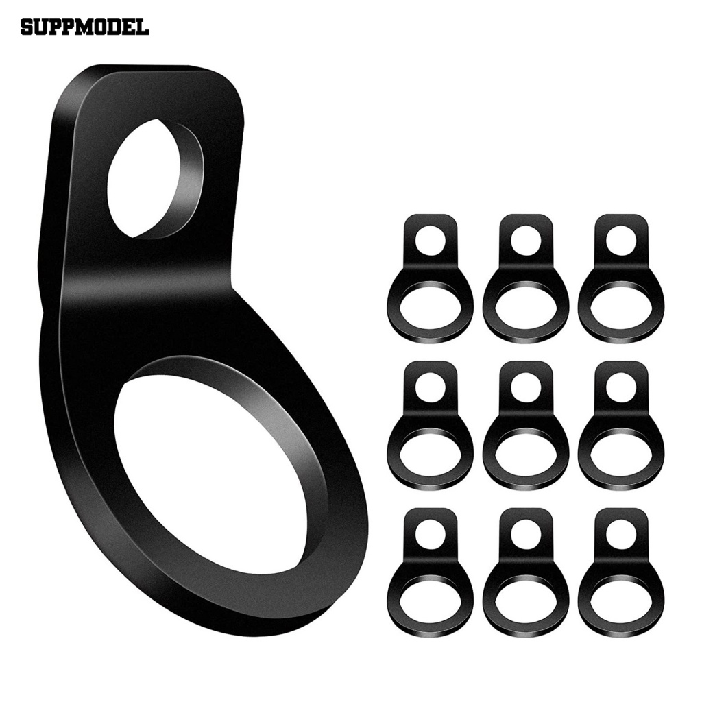 Suppmodel 10Pcs Cincin Tali Ikat Bawah Tahan Lama Bagian Motor ATV UTV Pasang Tie-down Strap Rings Anti Karat