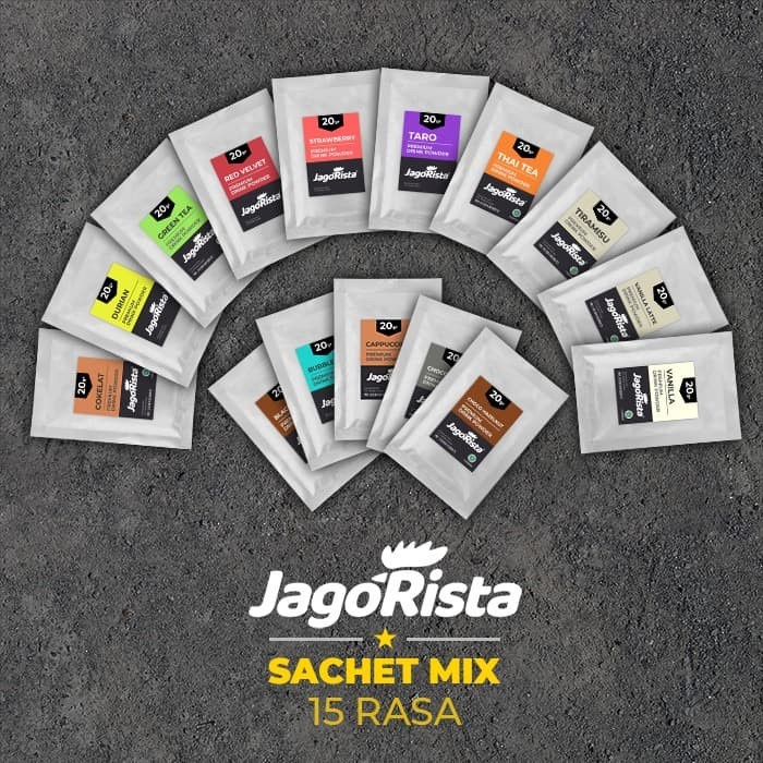 

✨NEW✨ -(Sachet) Premium Gold 15 Rasa ( Bubuk Minuman / Bubble Drink Powder )- 2.2.23