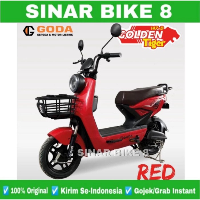 Sepeda Listrik Goda 147-D Golden Tiger Moped 500 Watt