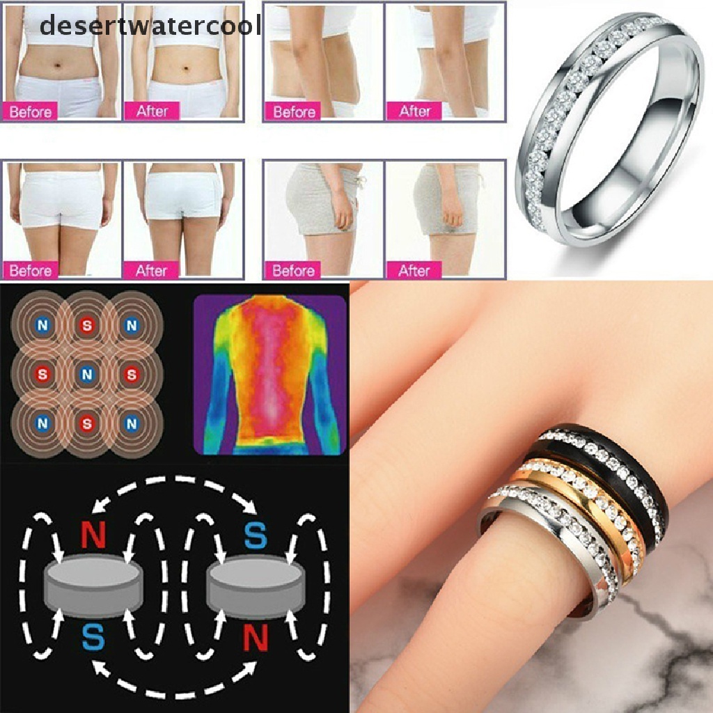 Deid Magnetic Crystal Healthcare Weight Loss Ring Pelangsing Sehat Cincin Perhiasan Martijn