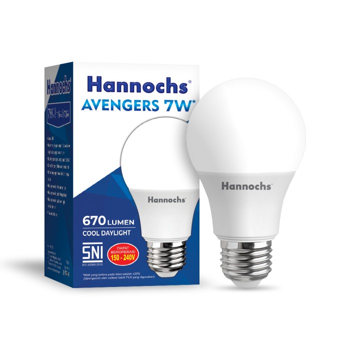 Hannochs Avenger Bohlam LED 7 Watt Terang Bergaransi Lampu LED Bulb