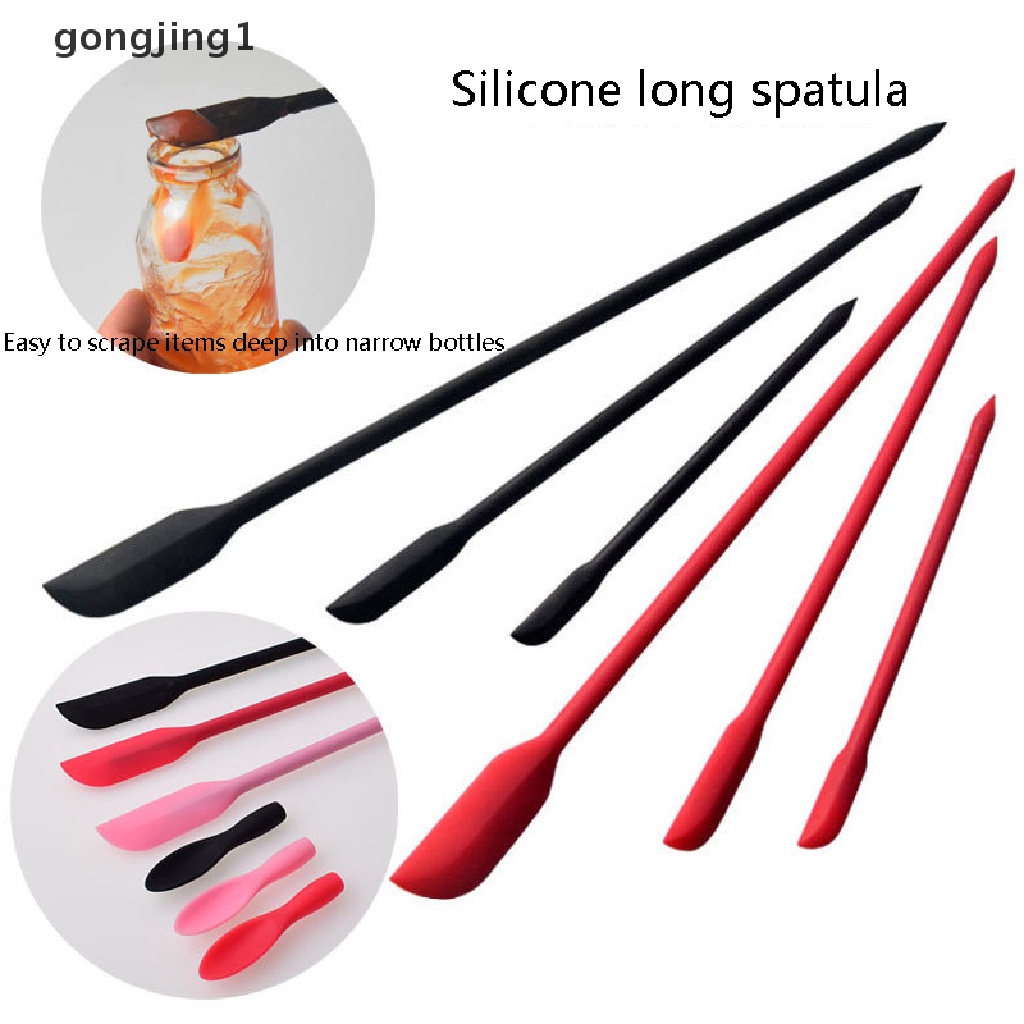 Ggg Spatula Silikon Mini Botol Toples Tipis Silicone Scraper Gadget Kitchen Utensils ID