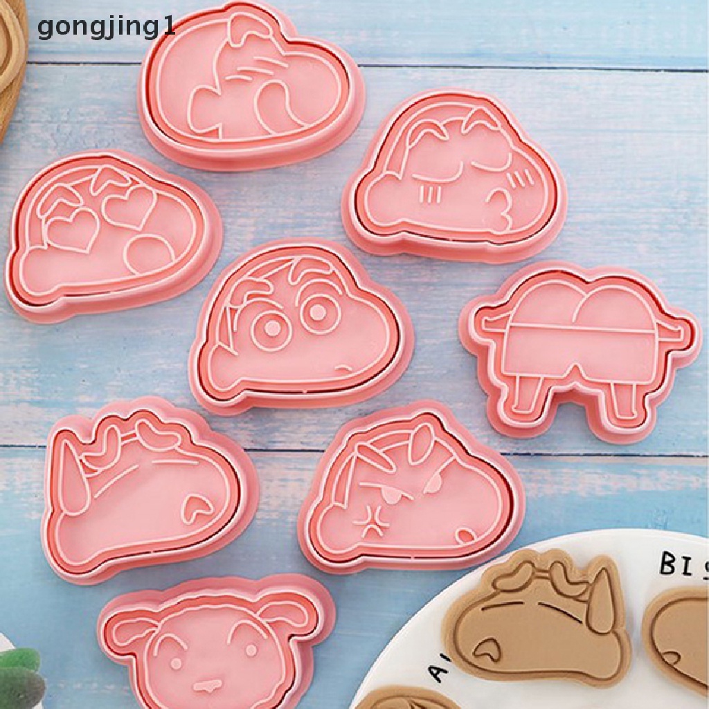 Ggg 8Pcs Pemotong Kue Kering Kartun Fondant Cutter Plastik Baking Decorag Tools ID