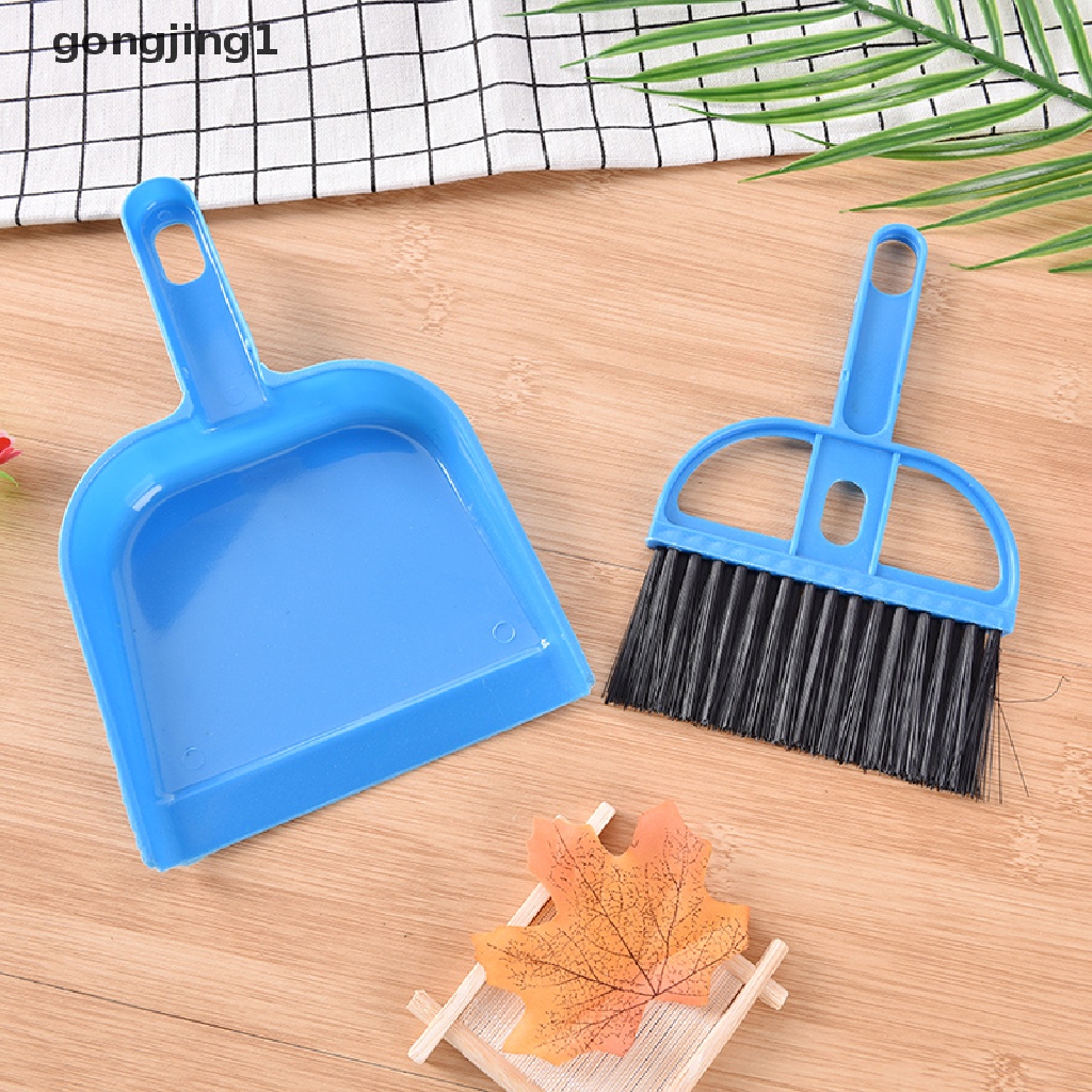 Ggg Set Sapu Tipe Kocokan Kecil Dust Pan Dustpan &amp; Brush Untuk Alat Kebersihan Outdoor ID