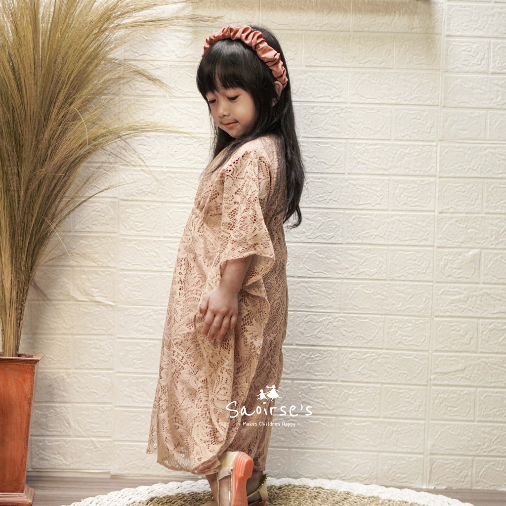 Saoirse Inayah Kaftan - Kaftan brukat anak perempuan dan kaftan balita