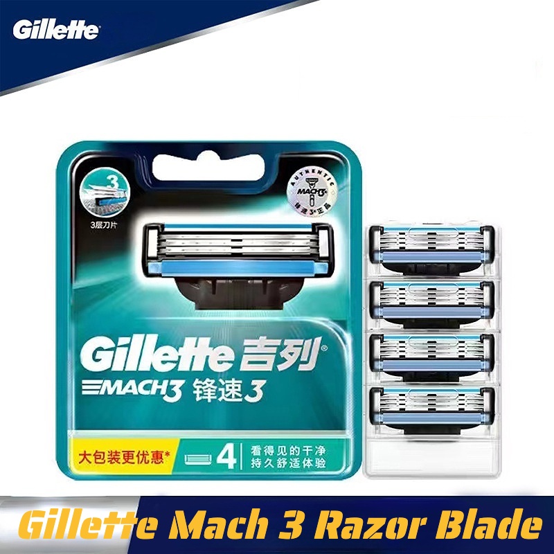 Pisau Cukur Gillette Mach3/Alami Cukuran Bersih Dan Halus Dengan Pisau Cukur Gillette Mach3