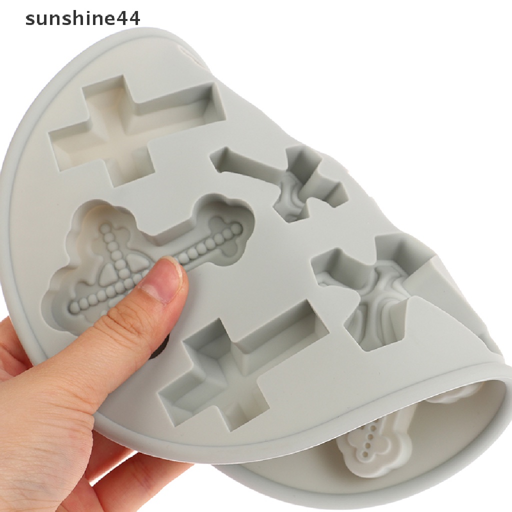 Sunshine Cetakan Silang Silikon DIY Baking Tray Kue Coklat Permen Fondant Baking Mold ID