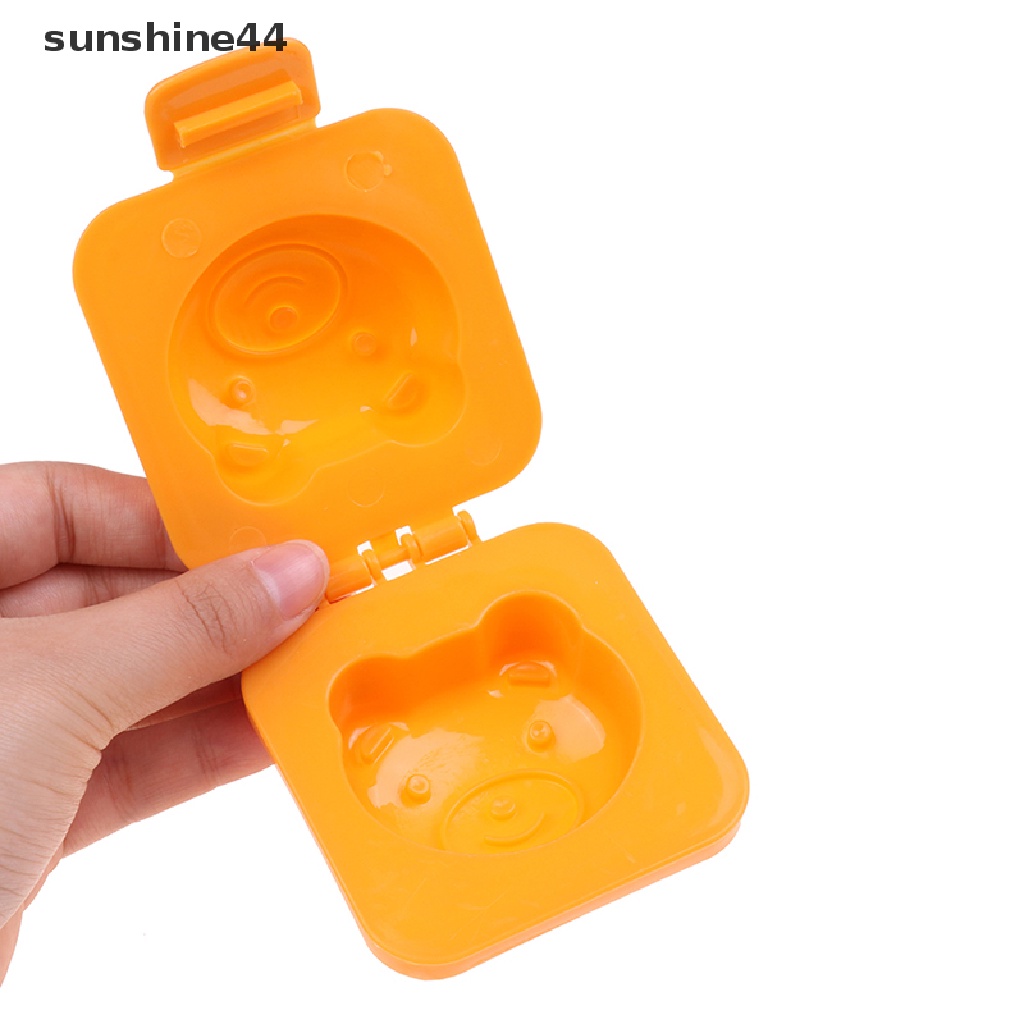 Sunshine Baby Rice Ball Mold Cetakan Kartun Sushi Rice Mold Fish Car Jingle Cetakan Telur Kucing ID