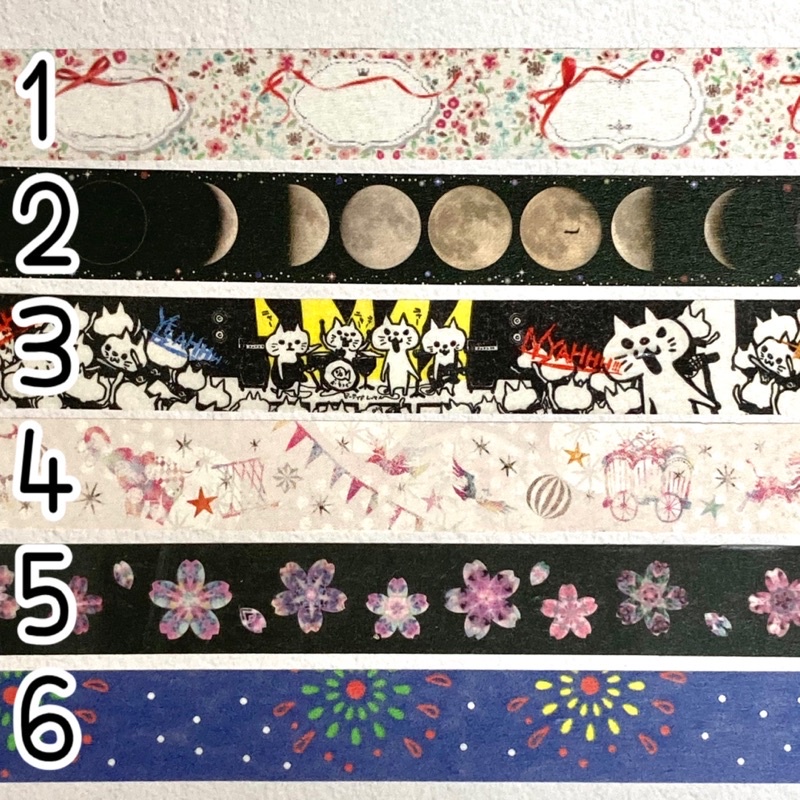 

Masking tape sample jepang papier platz, manet, daiso, chamil garden, sailormoon