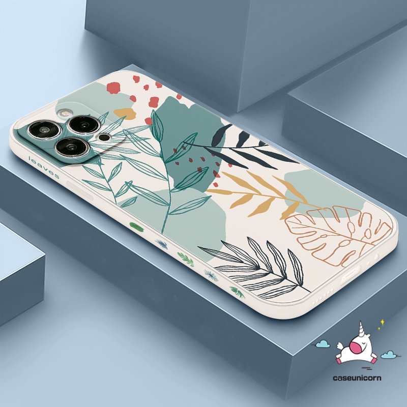 Casing Motif Samping Infinix Hot 11 9 8 11s 20s 12i 20 10t 10s 10Lite Hot 10 12 11 9 Play Smart 4 5 6 Plus Note 11 12pro 12 G96 8 12 2023 Bunga Daun Soft Tpu Tepi Lurus Sarung