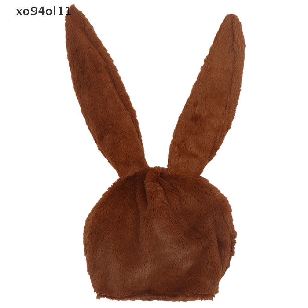 Xo Topi Gadis Lucu Plush Rabbit Bunny Ears Hat Earflap Cap Penghangat Kepala Perlengkapan Foto OL