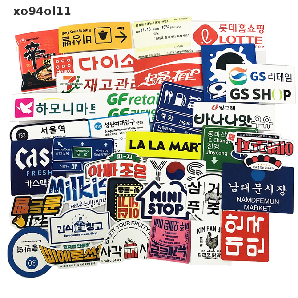 Xo 31pcs Paket Stiker stop sign o Jepang Untuk Laptop Travel Suitcase Sticker OL