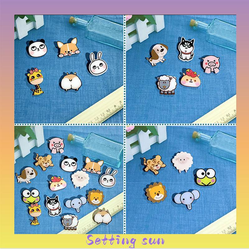 Pin Akrilik Lucu Aksesoris Seri (Animal) untuk Tas Cute Pin Brooch Pin Bros Acrylic Korean Style TN